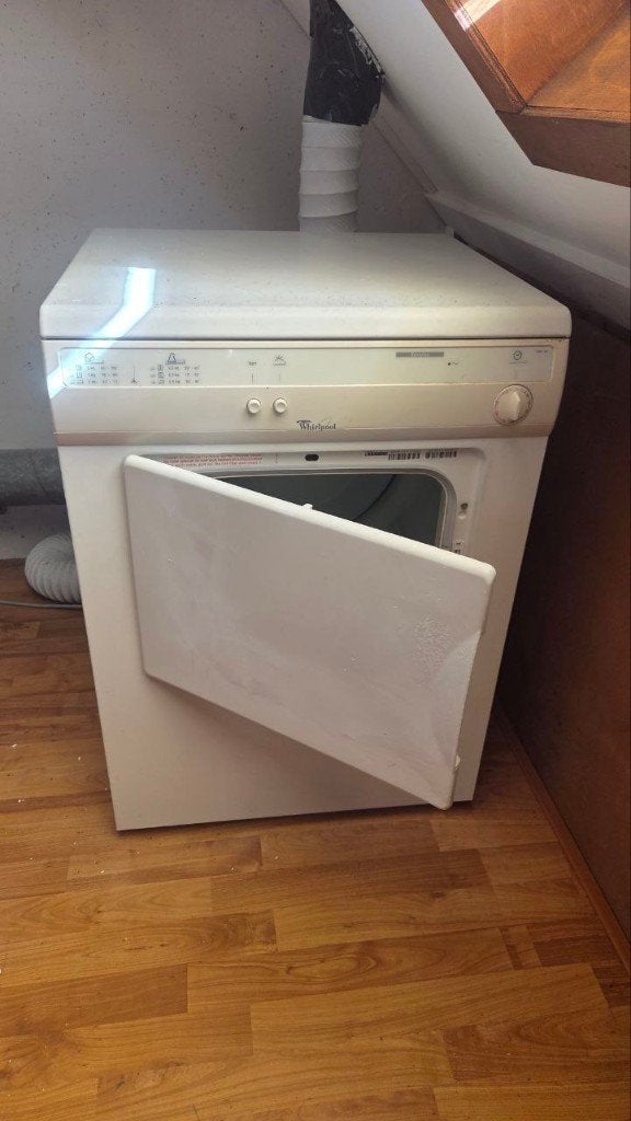 Whirlpool Droger, Ophalen, Gebruikt, Luchtafvoer, 4 tot 6 kg