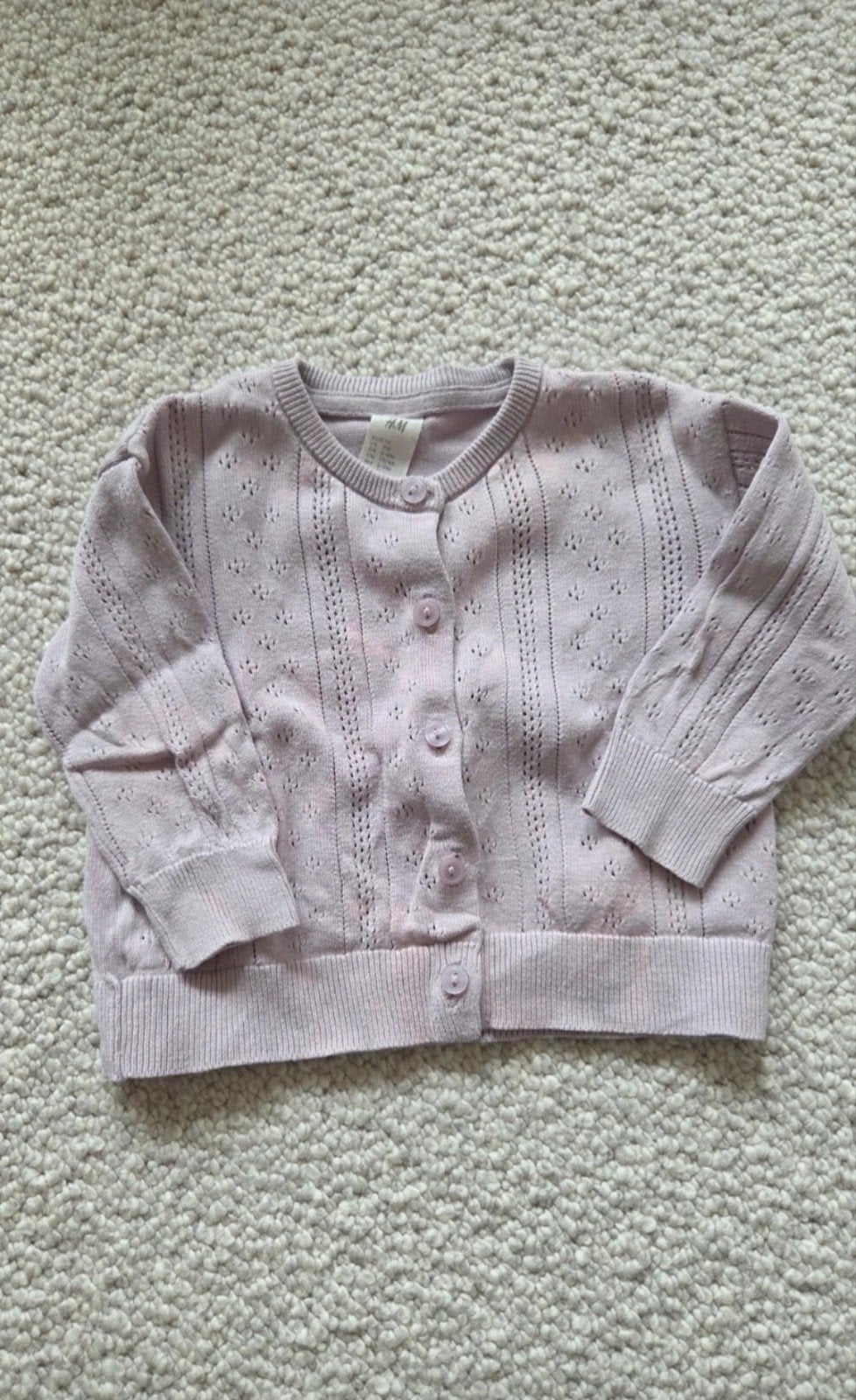 Vestje maat 74, Kinderen en Baby's, Babykleding | Maat 74, H&M, Ophalen of Verzenden, Zo goed als nieuw, Truitje of Vestje