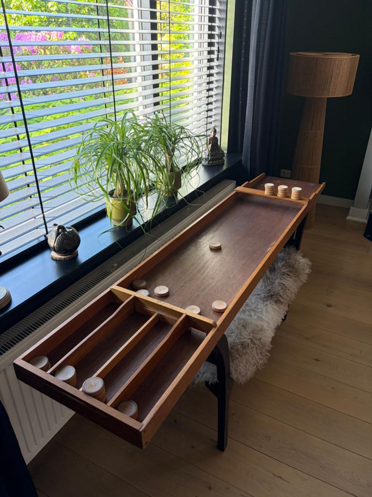 Vintage Sjoelbak - Klassiek Hollands Spel, Een of twee spelers, Ophalen, Gebruikt