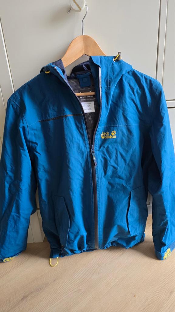 Jack Wolfskin jas 176, Ophalen, Maat 46 (S) of kleiner, Blauw