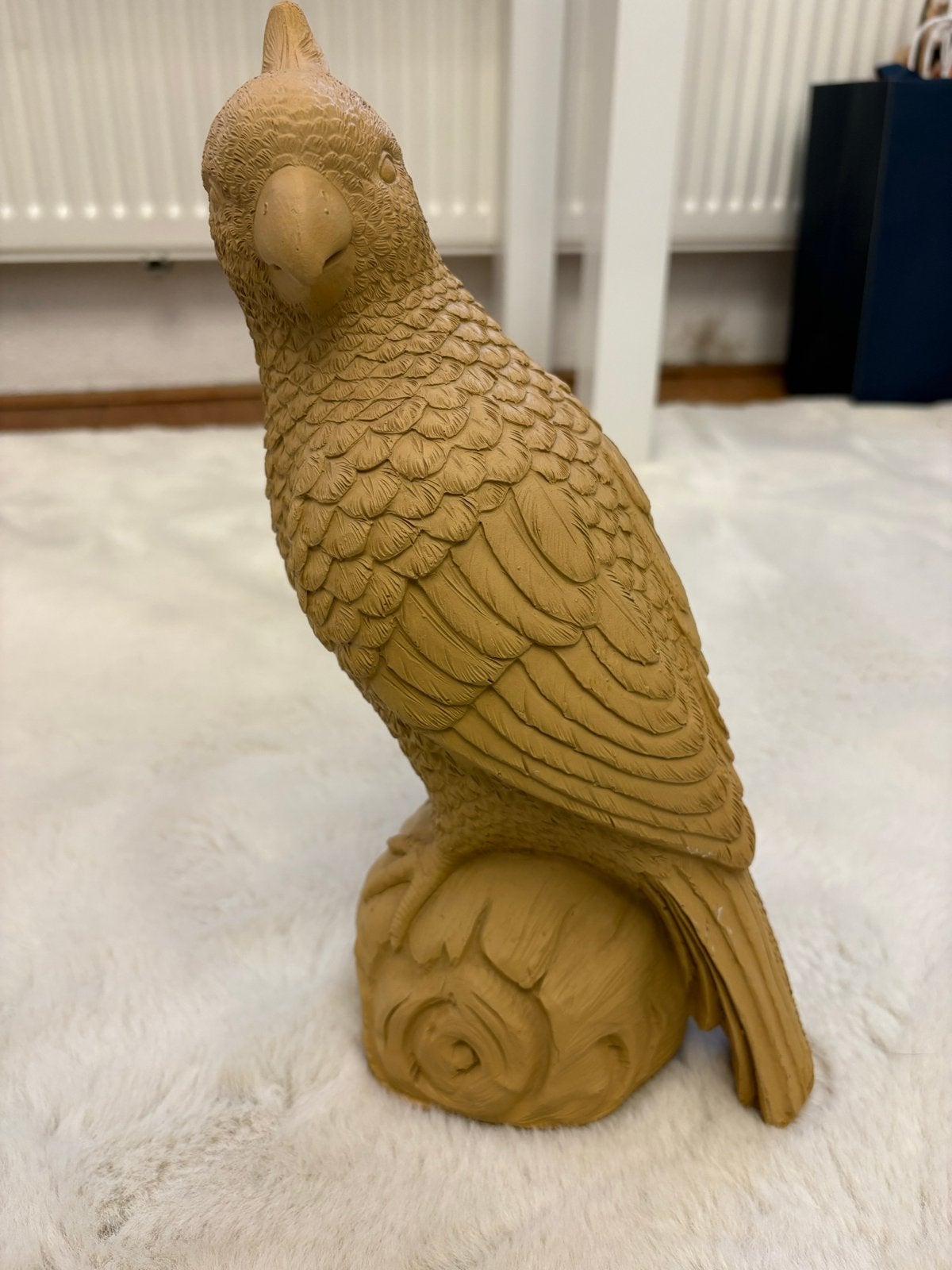 Decoratieve Kaketoe Beeld - Terracotta Kleur, Ophalen of Verzenden, Zo goed als nieuw, Modern, Bruin