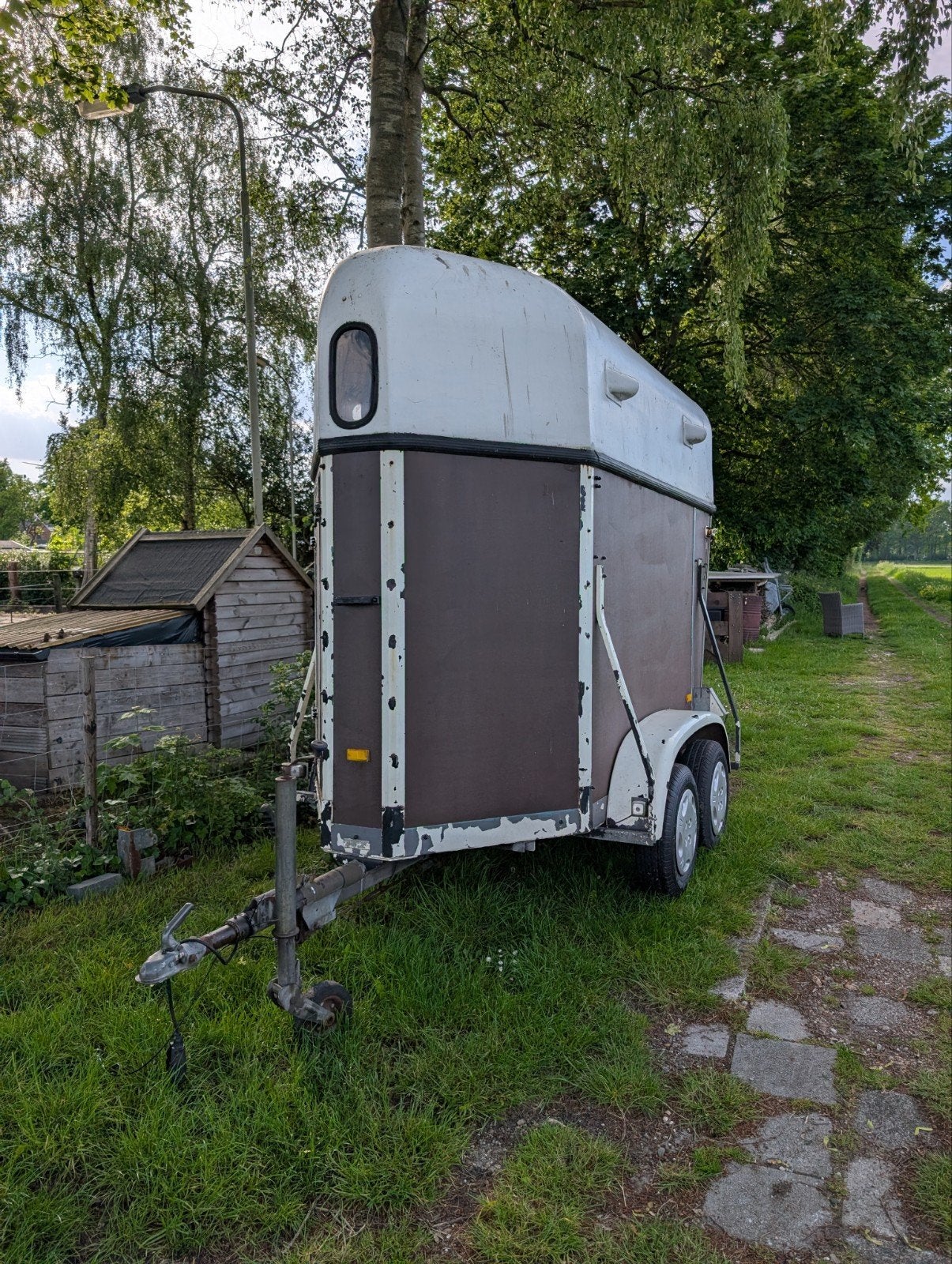 1,5 Paardentrailer - 3 jaar geleden opnieuw opgebouwd, Ophalen of Verzenden, Gebruikt