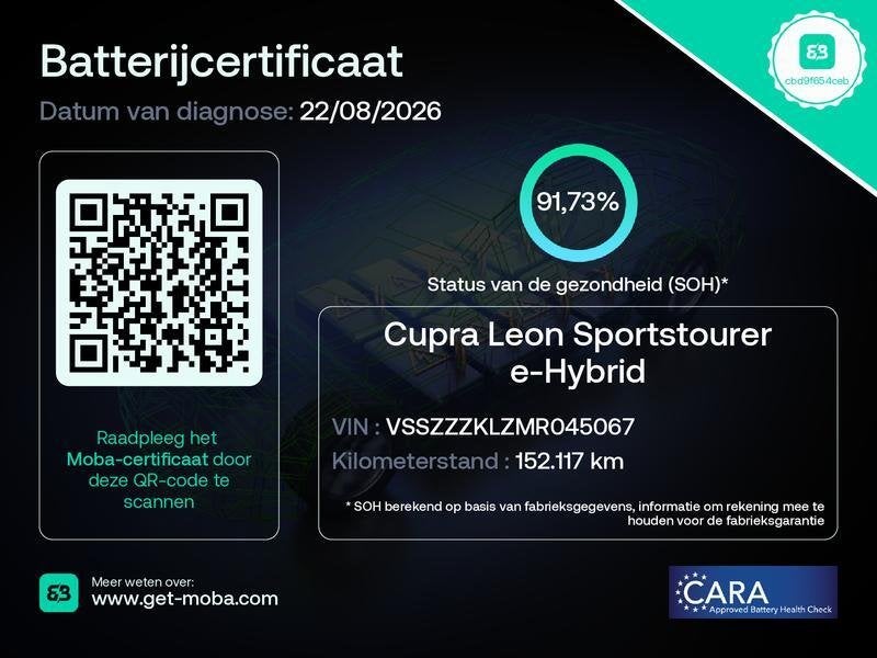 Seat Leon Sportstourer 1.4 TSI eHybrid PHEV VZ Performance|P, Auto's, Gebruikt, Euro 6, 4 cilinders, Leon