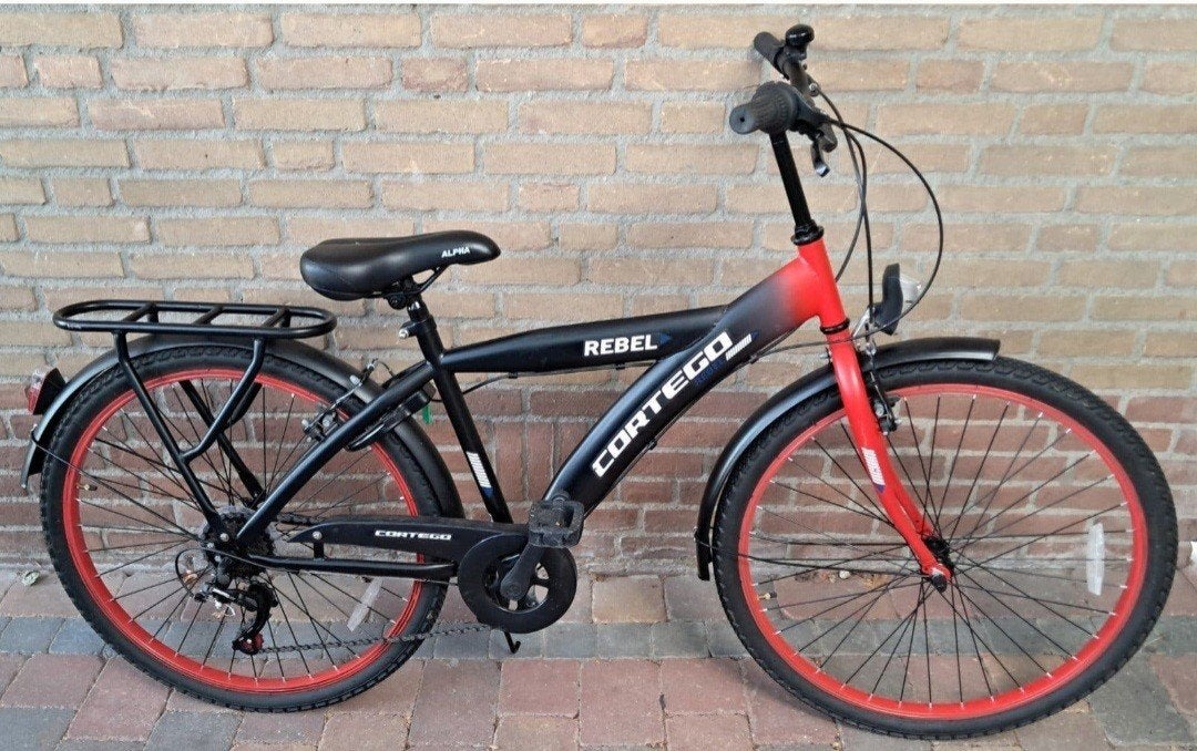 Cortego Rebel Fiets - Zo goed als nieuw, Velgrem, Versnellingen, Zo goed als nieuw, 53 tot 57 cm