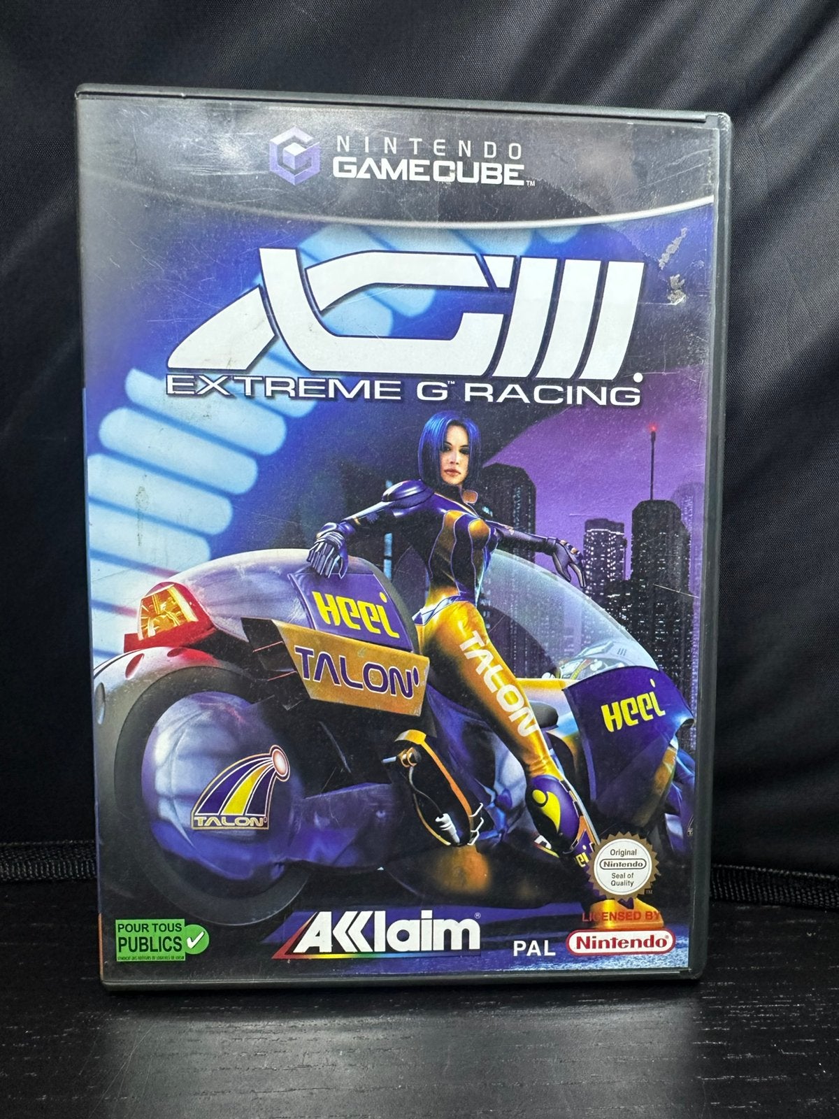 XGIII Extreme G Racing - Nintendo GameCube (CIB als nieuw), S, 1 speler, Racen en Vliegen, Eén computer