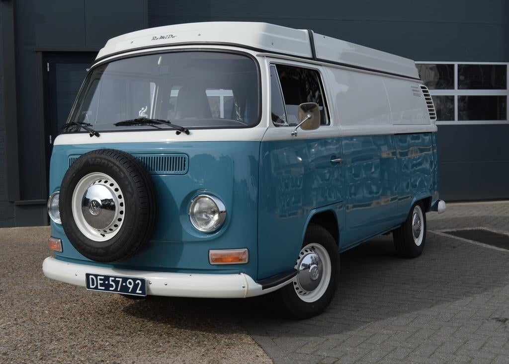 Volkswagen T2A-B Kampeerauto 1971, Auto's, Overige carrosserieën, Wit, Origineel Nederlands, Particulier