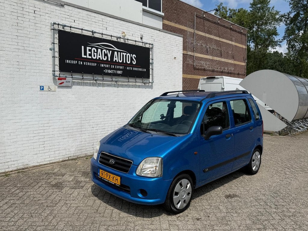 Suzuki Wagon R+ 1.3 GLX - AUTOMAAT - RIJDT & SCHAKELT GOED -, 94 pk, Stof, Zwart, Metallic lak