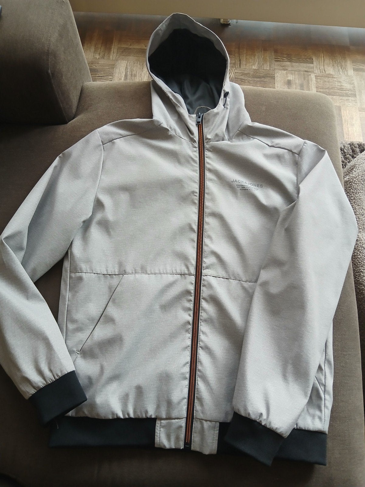 Jack & Jones heren (tussen) jas maat M, Maat 48/50 (M), Ophalen of Verzenden, Zo goed als nieuw, Grijs