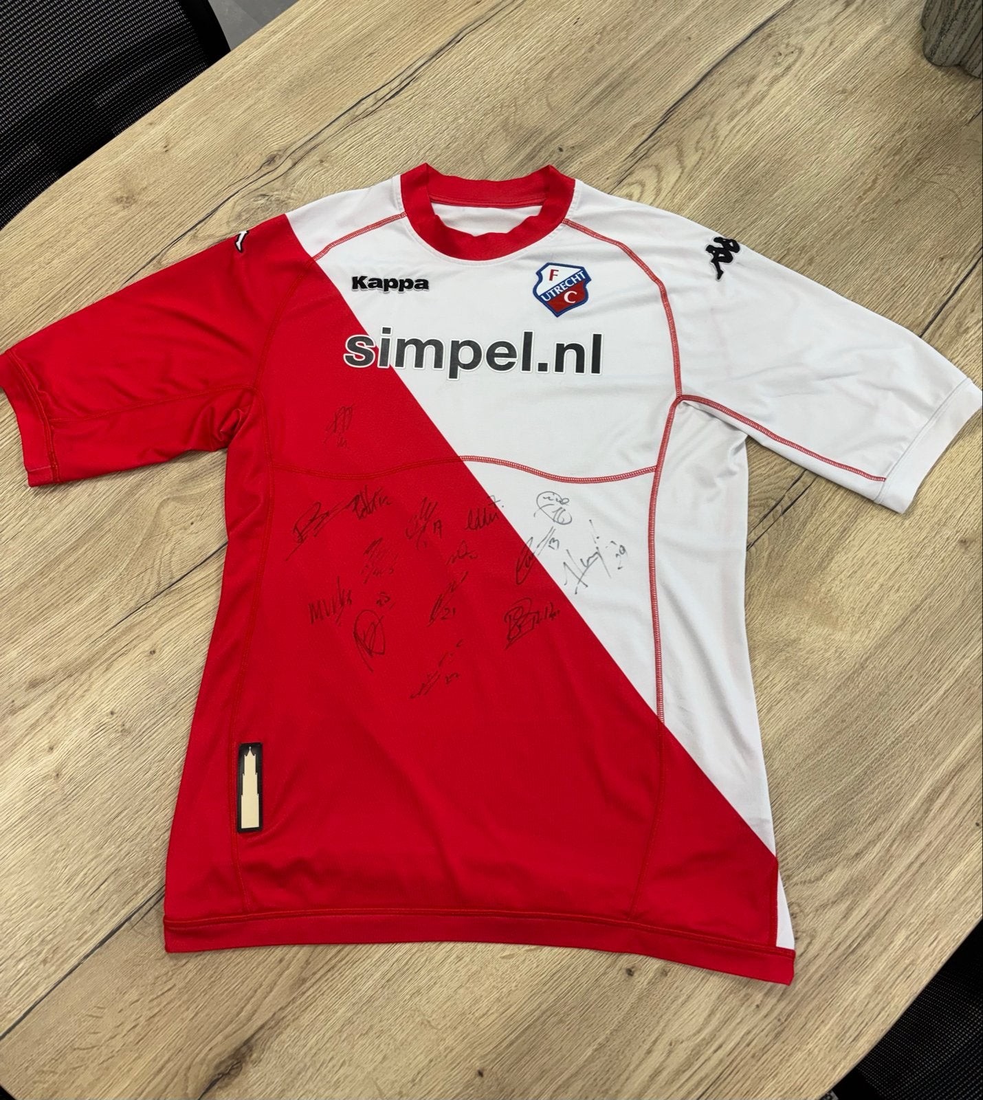 Gesigneerd FC Utrecht shirt 11/12, Ophalen of Verzenden, Gebruikt, F.C. Utrecht, Shirt