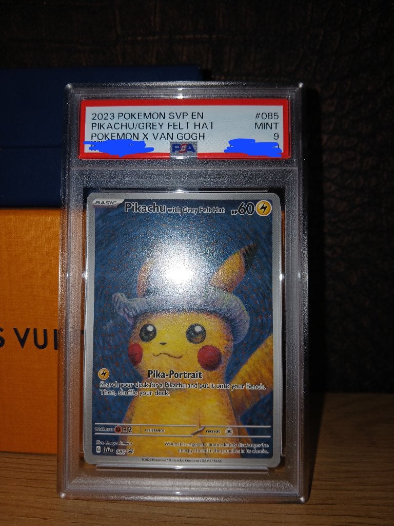 Pikachu van gogh PSA 9, Ophalen of Verzenden, Zo goed als nieuw