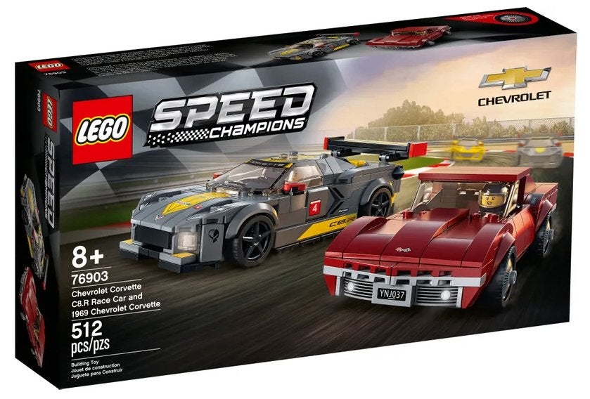 Lego Speed Champions Chevrolet Corvette C8.R en 1968 96703, Inclusief accessoires, Lego, Nieuw, Complete set