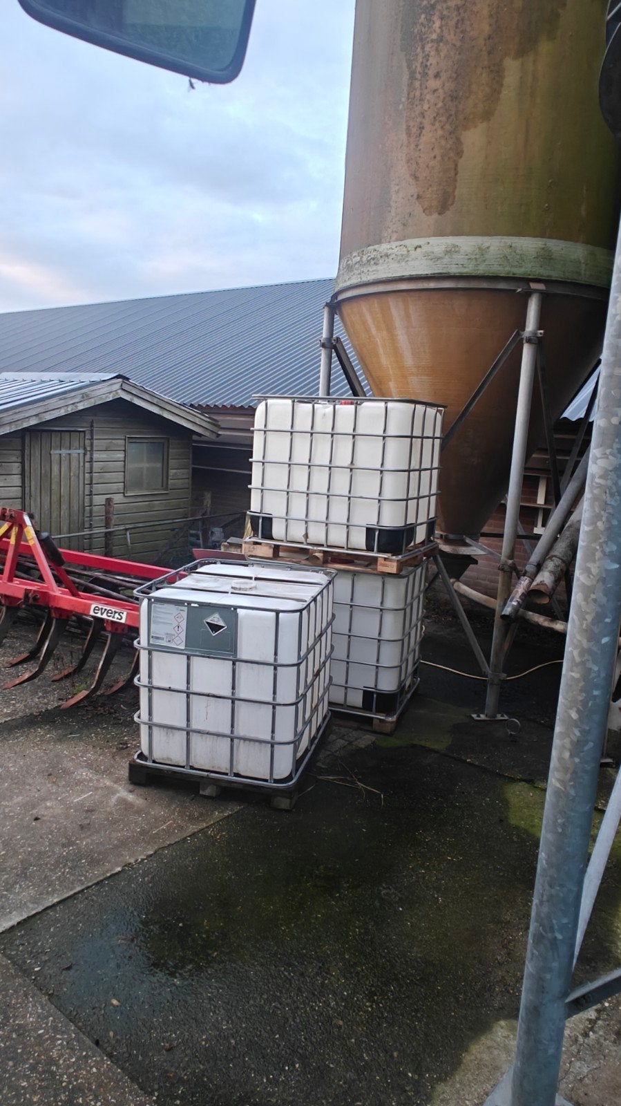 IBC 4x, gereinigd van binnen., Tuin en Terras, Ophalen