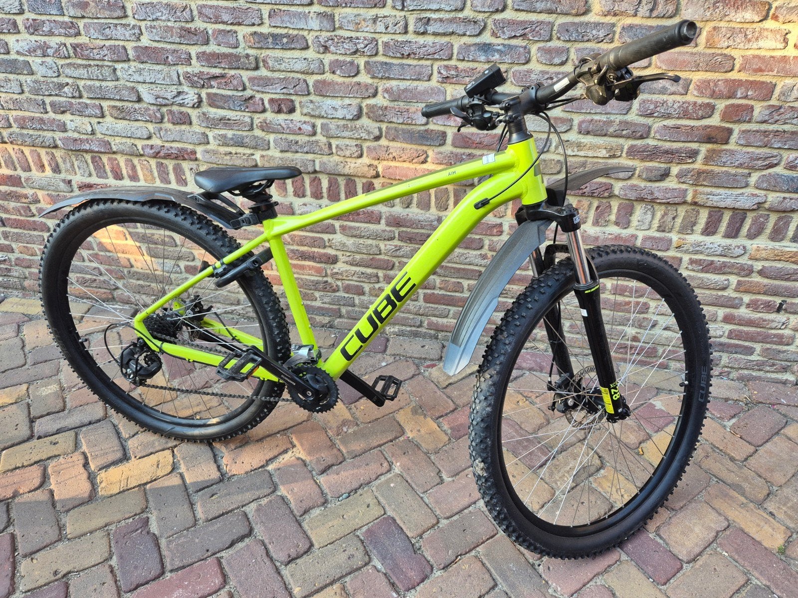 Gave groen gele mountainbike cube, Ophalen of Verzenden, Zo goed als nieuw, Overige merken