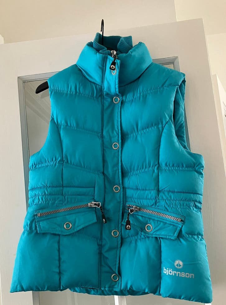 Björnson Dames Bodywarmer Turquoise blauw / Aqua - Maat 38, Kleding | Dames, Ophalen of Verzenden, Zo goed als nieuw, Maat 38/40 (M)