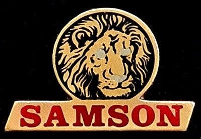 Samson shag pin, Verzenden, Merk, Speldje of Pin