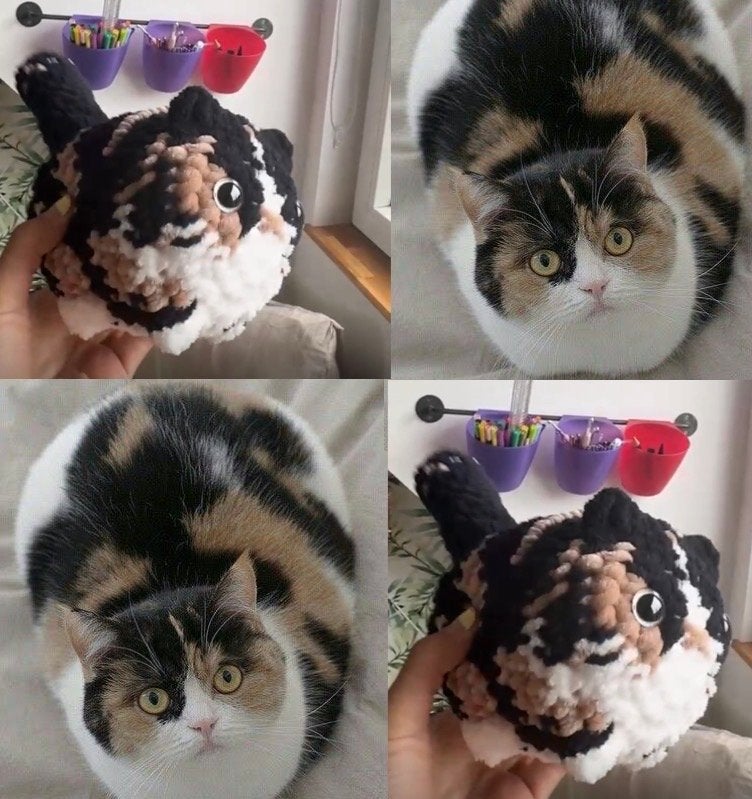 Laat je eigen kat namaken als knuffel!, Hobby en Vrije tijd, Handgemaakt, Nieuw, Meerkleurig, Ophalen of Verzenden