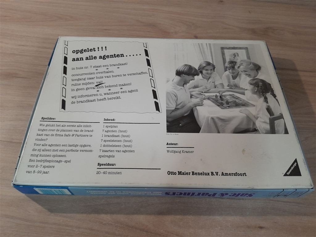 Safe en Partners - s5837, Hobby en Vrije tijd, Gezelschapsspellen | Bordspellen, Verzenden, Zo goed als nieuw
