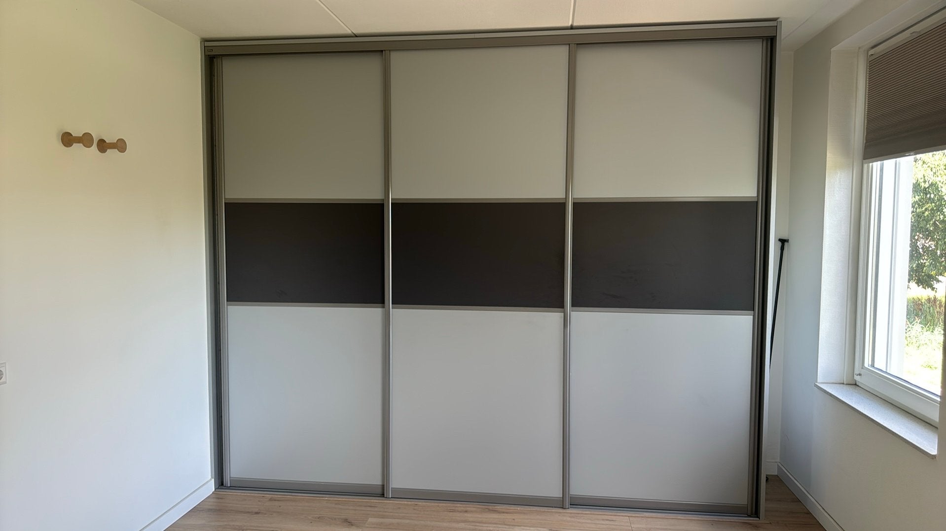 Schuifdeuren voor een inbouwkast, Ophalen, Gebruikt, 200 cm of meer, 200 cm of meer