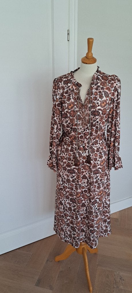 jurk k-design, Kleding | Dames, Jurken, Ophalen, K-design, Bruin, Maat 42/44 (L)