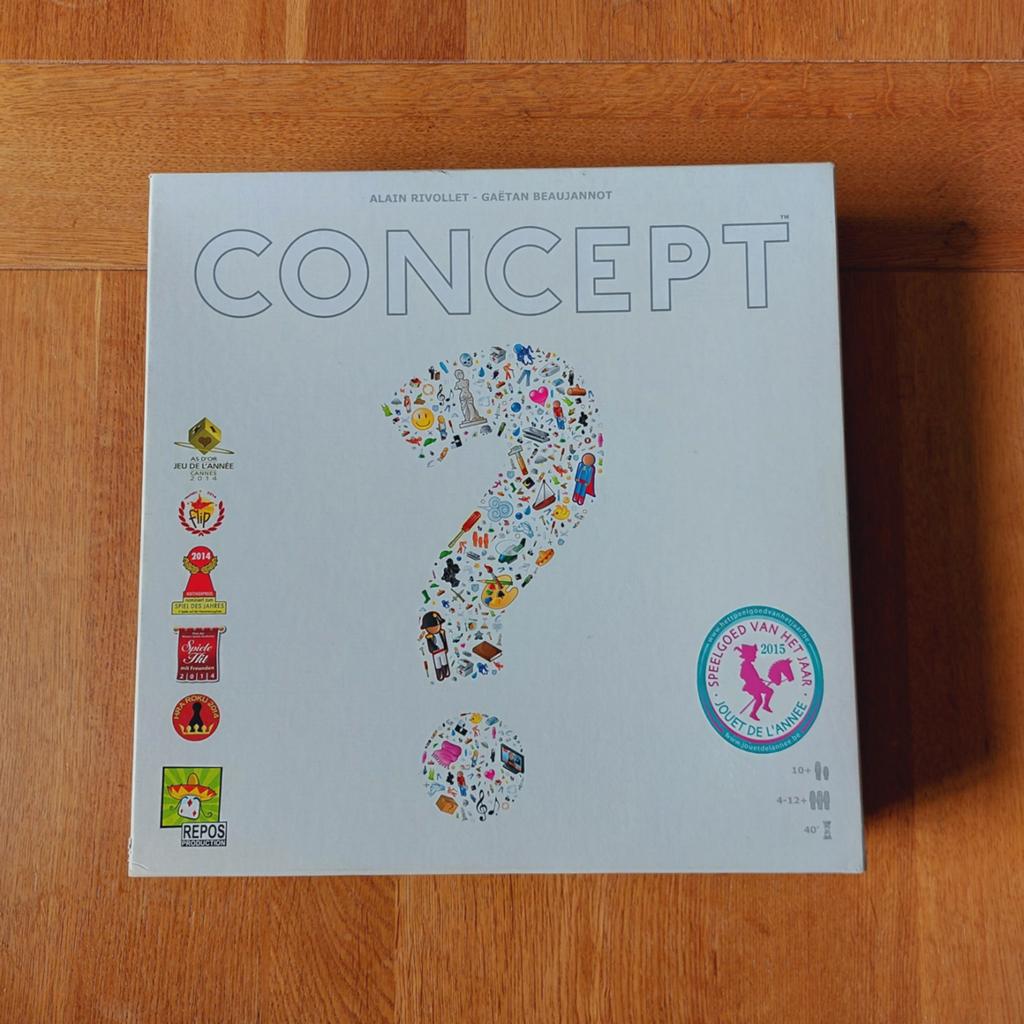 Concept bordspel, Hobby en Vrije tijd, Gezelschapsspellen | Bordspellen, Vijf spelers of meer, Ophalen of Verzenden, Zo goed als nieuw