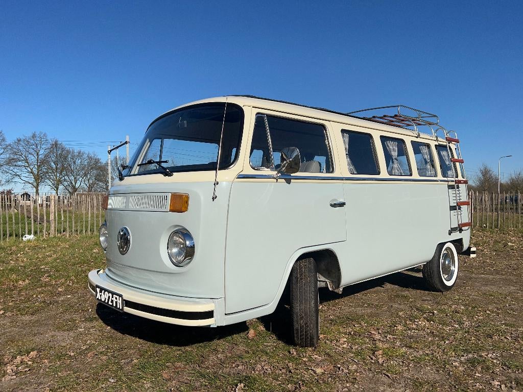 Volkswagen T2 Camper Blauw, Auto's, 1321 kg, 7 stoelen, Particulier, Geïmporteerd