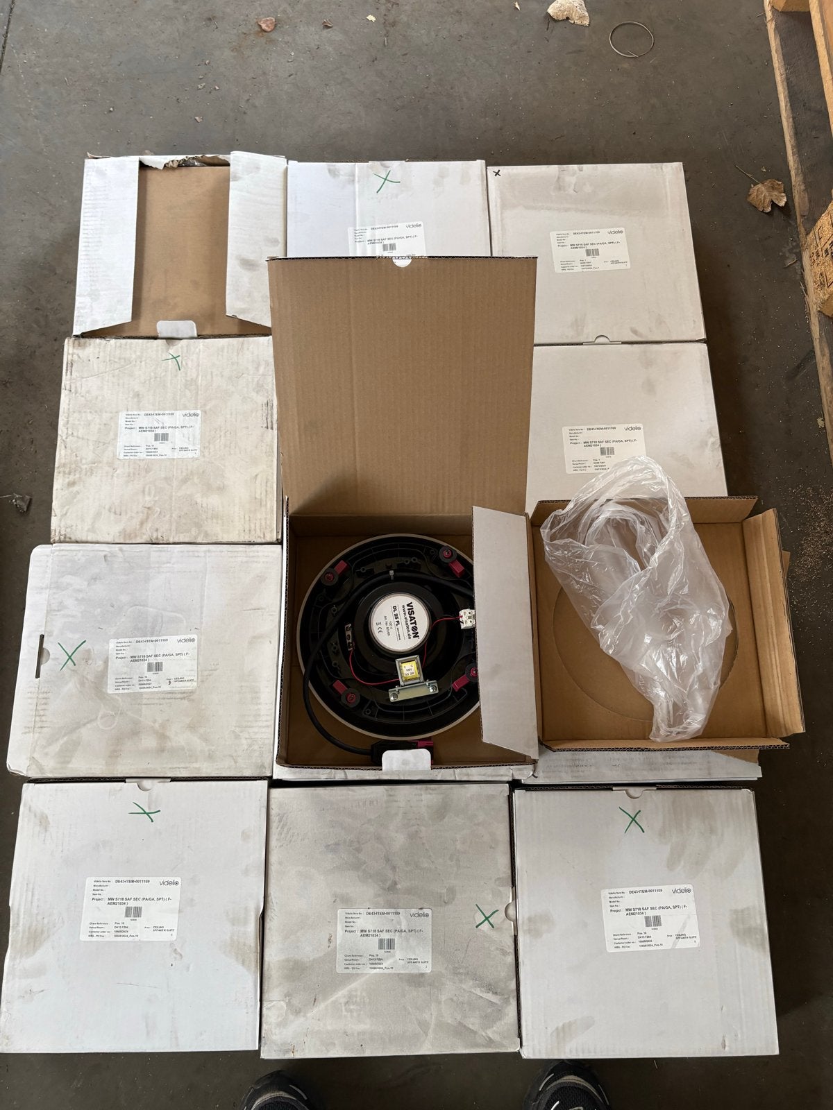 13x VISATON DL 25 FL 100V Plafondluidspreker - Nieuw, Ophalen, Nieuw
