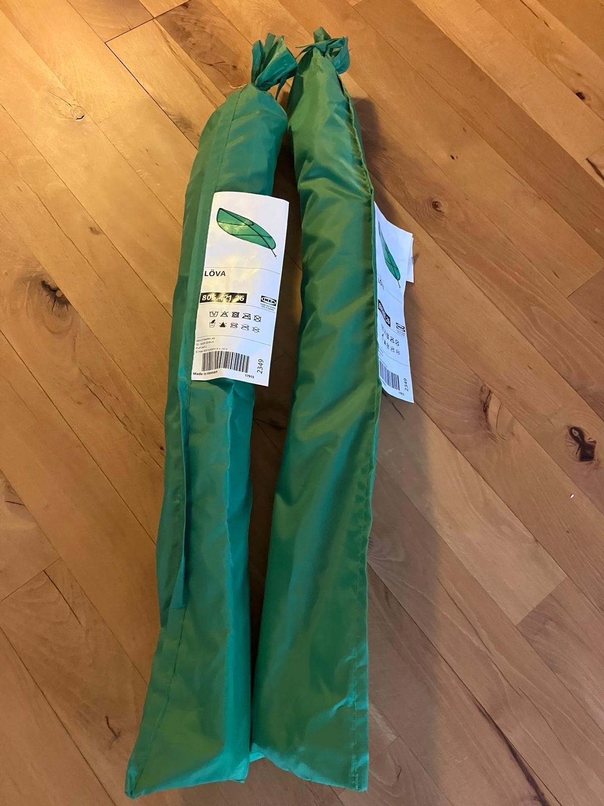 IKEA LÖVA bedhemel blad groen - 2 stuks, Groen, Ophalen of Verzenden, Zo goed als nieuw, Ophangbaar
