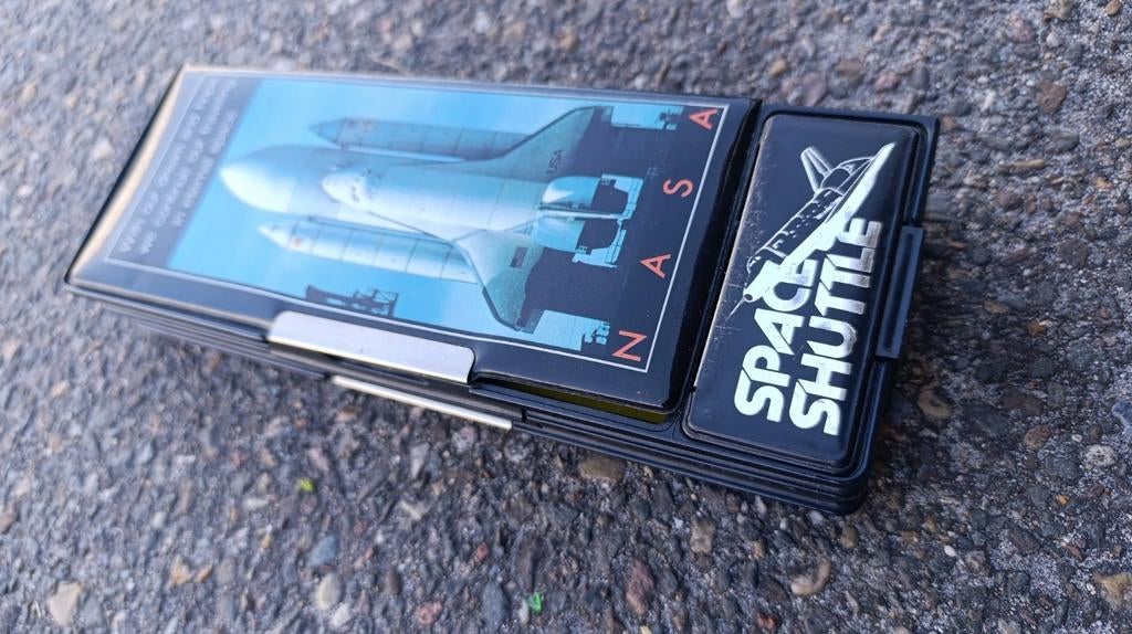 Originele hard case Nasa Space Shuttle etui. Made in Japan, Ophalen of Verzenden, Zo goed als nieuw, Overige typen