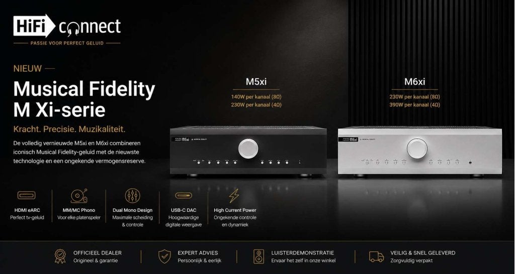 Ontdek de nieuwe compromisloze Musical Fidelity M Xi serie!, Niet ingevuld, Niet ingevuld, Nieuw, Stereo
