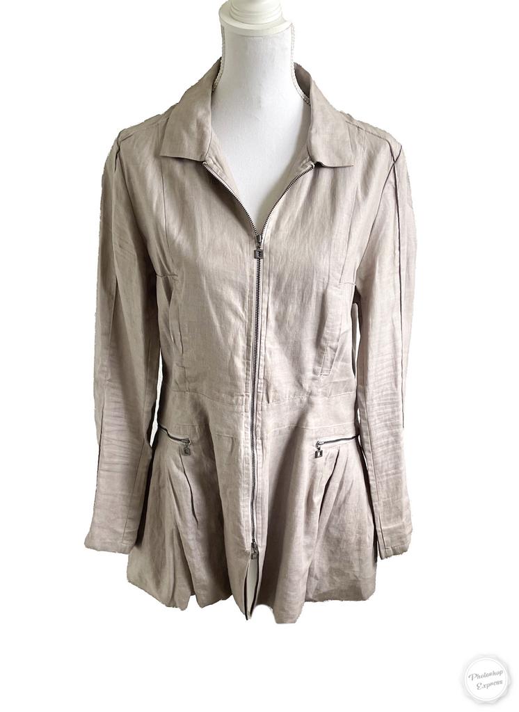 Mooi jasje van Sarah Pacini 42, Rue Dieudonné Lefevre no 2, 1020 Brussel, Beige, Maat 42/44 (L), Ophalen of Verzenden