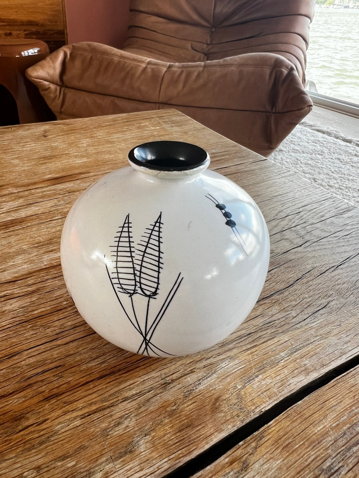 Bolvaasje 9 cm Flora Gouda Capri 501, Antiek en Kunst, Ophalen