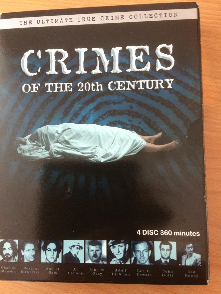 DVD Box Crimes of the 20 Century, Maffia en Misdaad, Gebruikt, Vanaf 16 jaar, Boxset