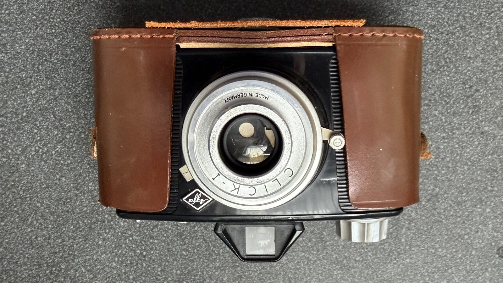Agfa Click-I en Agfa Clack camera's (4 st) met (leren) tasje, Ophalen, Gebruikt, Compact, Overige Merken