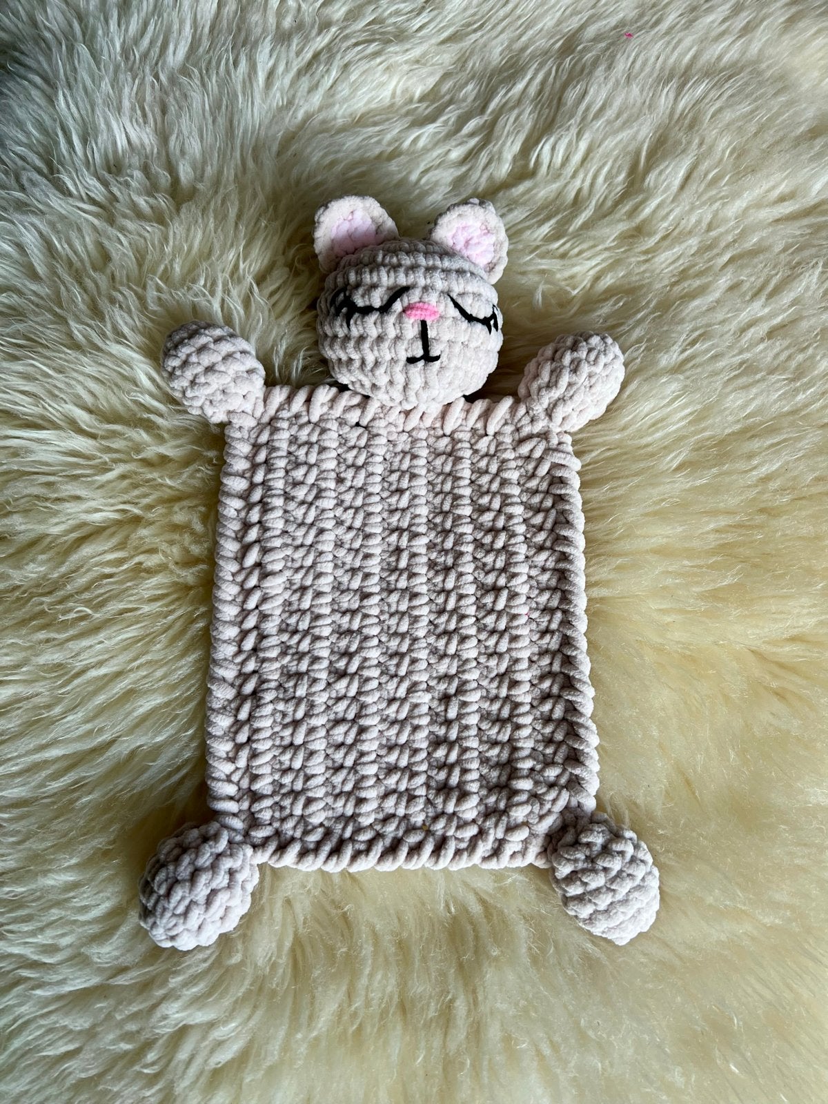 Handgemaakt Gehaakt Knuffeldoekje Kat | Lovey, Verzenden, Nieuw, Overige typen