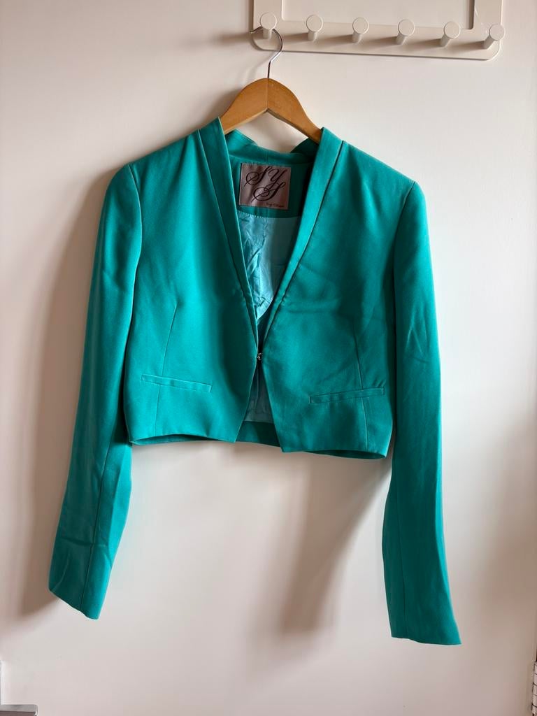 Groen bolero jasje Steps, Kleding | Dames, Ophalen of Verzenden, Zo goed als nieuw, Maat 36 (S), Groen
