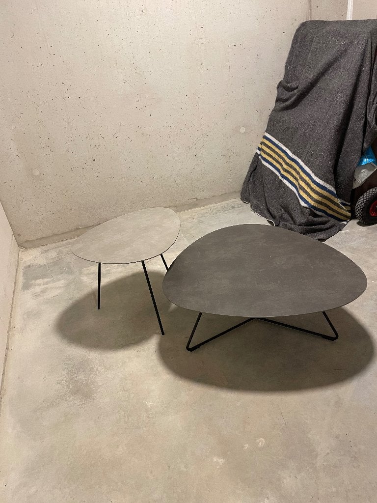 design salontafels, als set te koop, Ophalen, Overige materialen, Design, Minder dan 50 cm