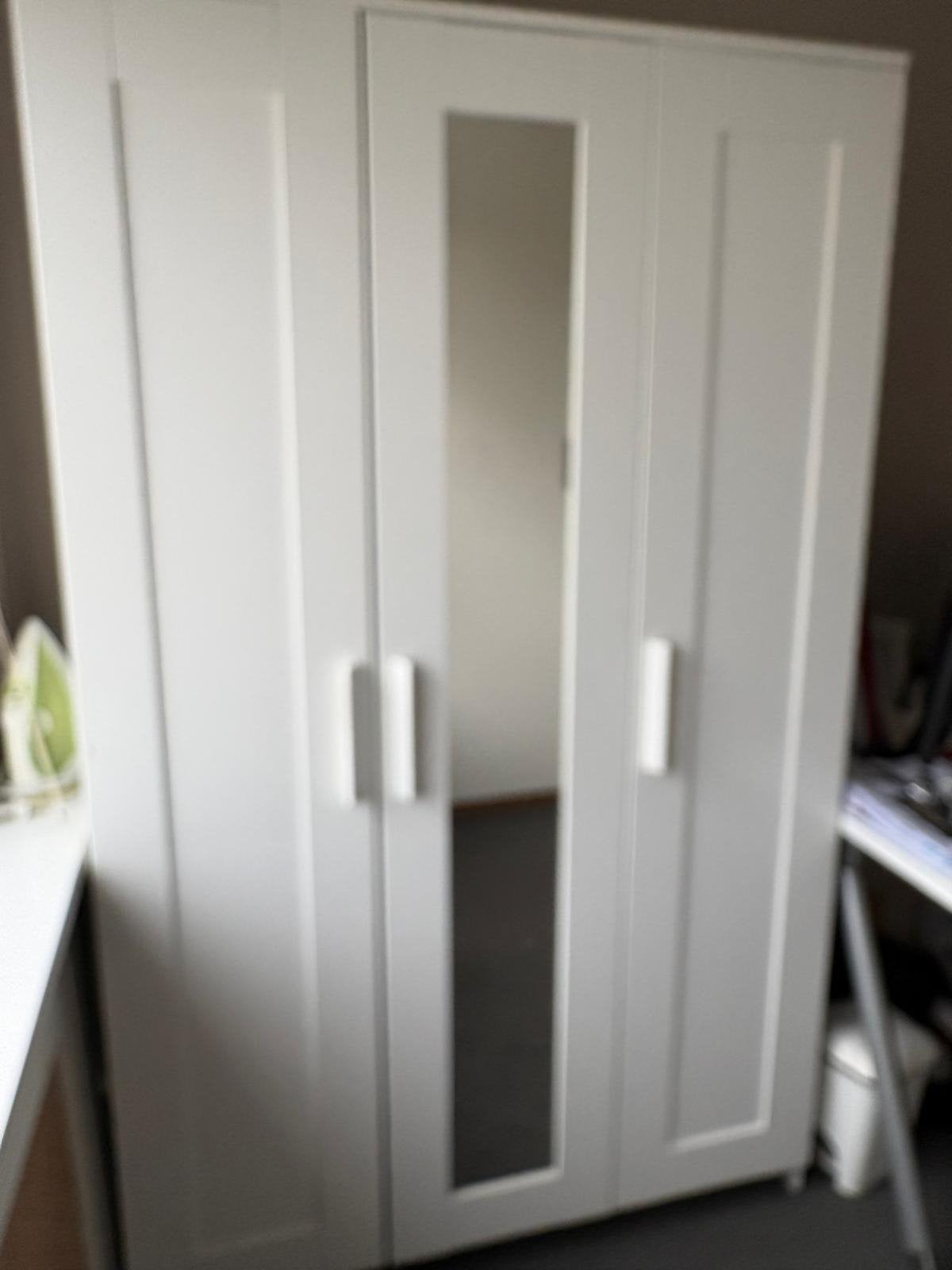 MOET WEG! Ikea Brimnes kast, Huis en Inrichting, Kasten | Kledingkasten, Ophalen, Met deur(en), Gebruikt, 100 tot 150 cm
