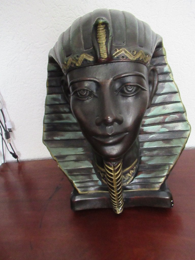 Buste van farao TOETANCHAMON hoog 35 cm  € 25, Antiek en Kunst, Ophalen of Verzenden, Buste