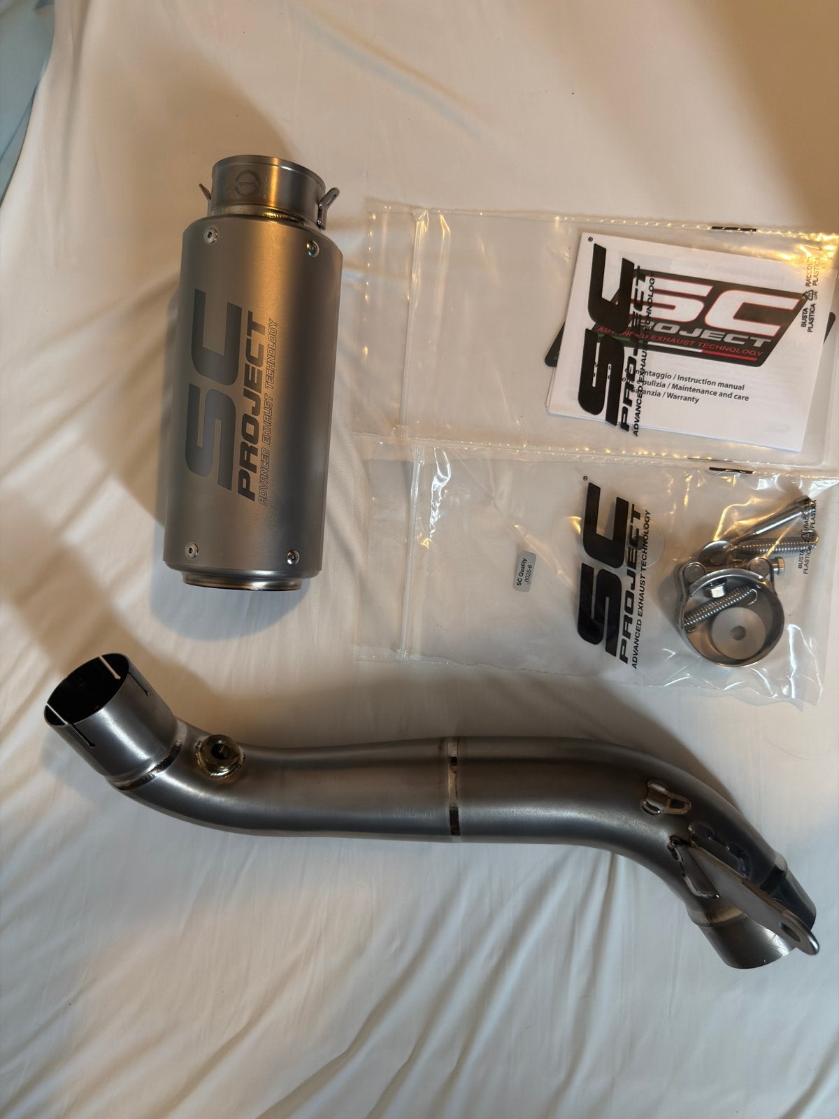 SC project crt uitlaat titanium, Particulier, Nieuw, Super Sport