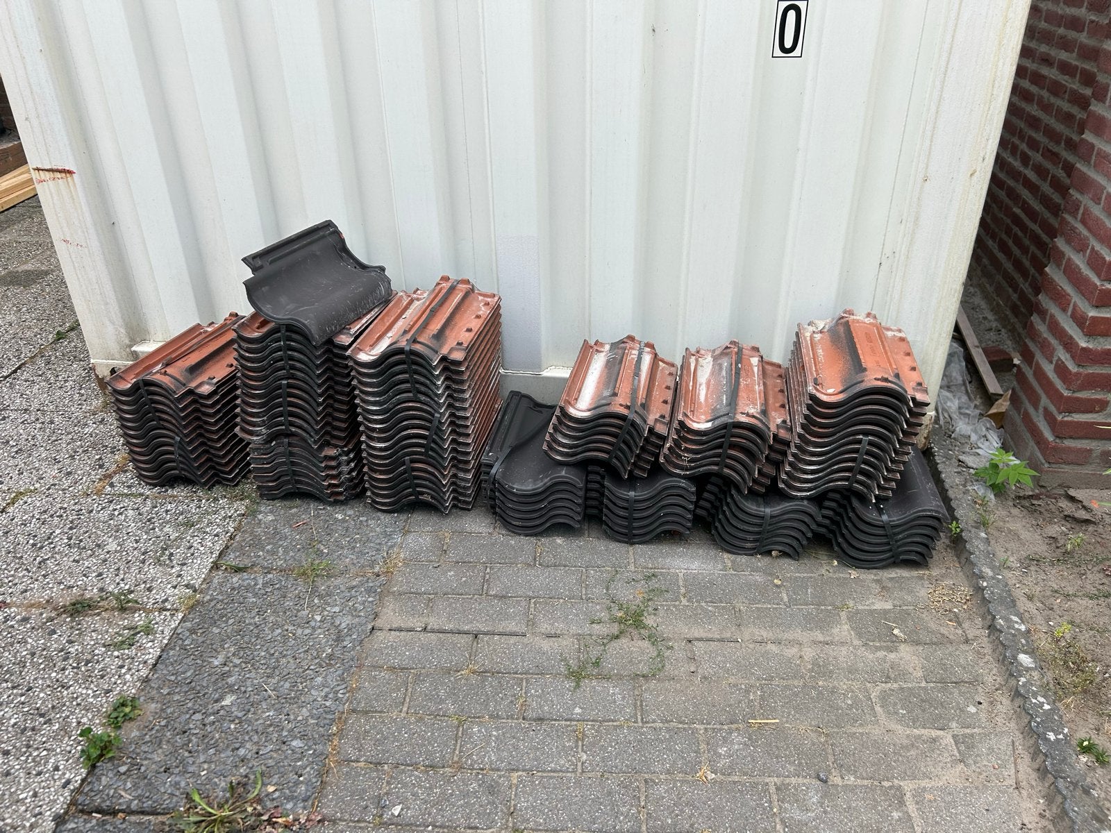 Ovh vario leikleur mat engobe dakpannen, Ophalen, Steen of Klei, Zwart, Nieuw