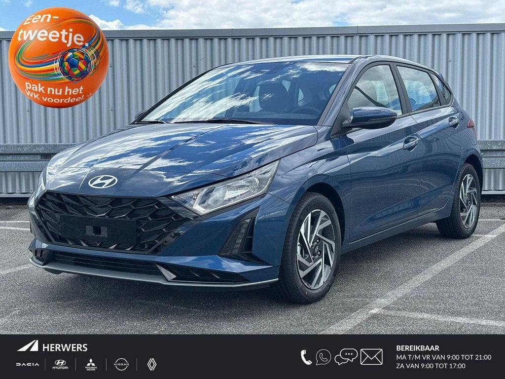 Hyundai i20 1.0 T-GDI Comfort / €4000,- Voordeel / Uit Voo, Auto's, Voorwielaandrijving, Euro 6, 1045 kg, Blauw