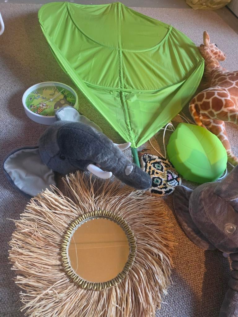 Jungle kamer spullen, Ophalen