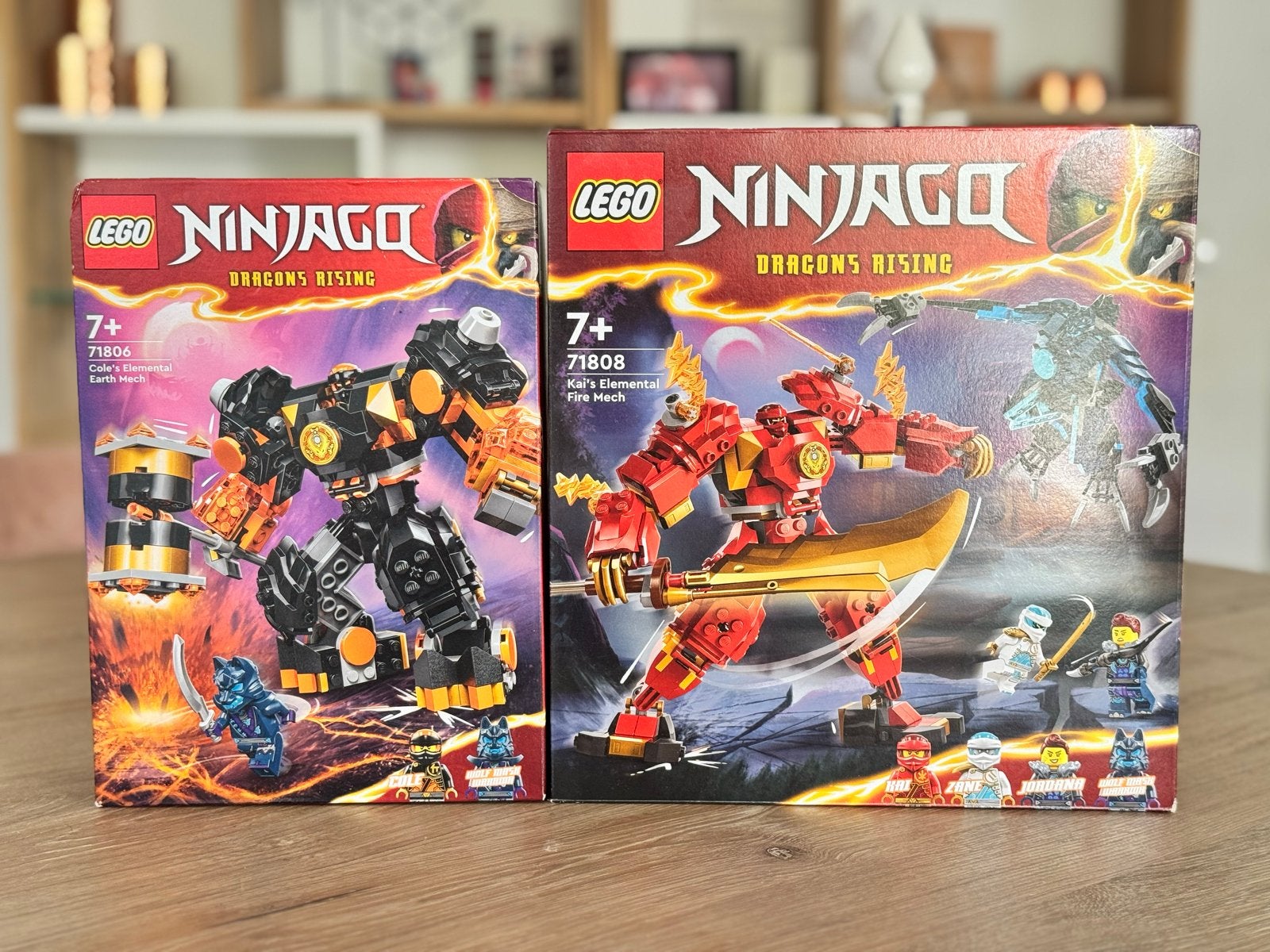 LEGO Ninjago Dragons Rising Mechs (71806 & 71808), Ophalen of Verzenden, Zo goed als nieuw, Overige merken