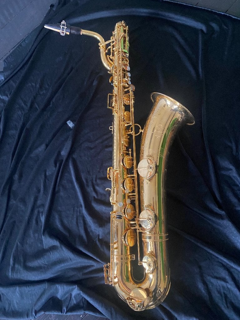 selmer mark VI baritonsaxofoon 105307  Lage Bb, Ophalen, Gebruikt, Bariton, Met koffer