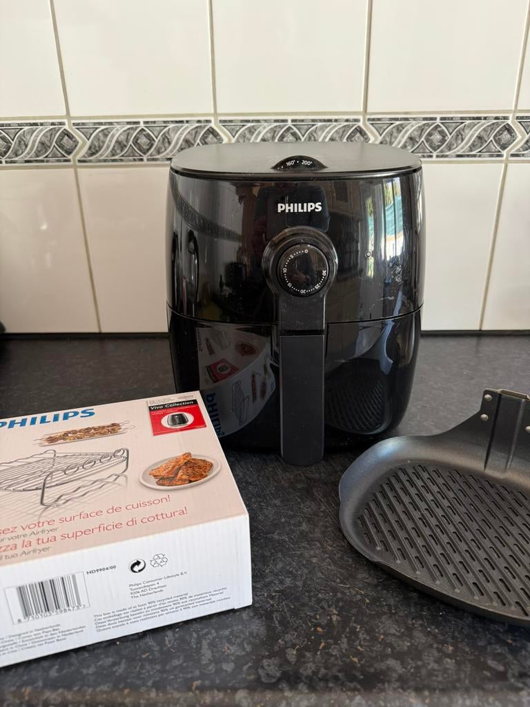 Airfryer viva compleet met grill en bakplaat, Ophalen, Gebruikt, Airfryer