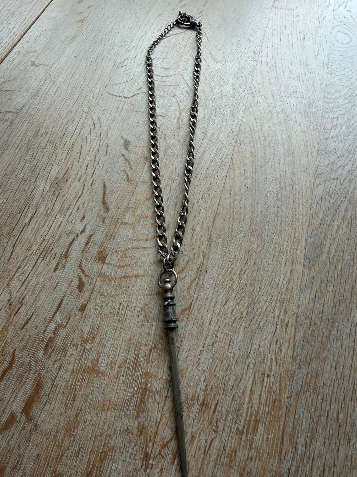 Mini aanzetstaal messenscherper voor een kok, Ophalen of Verzenden, Zo goed als nieuw, Zilver, Overige materialen