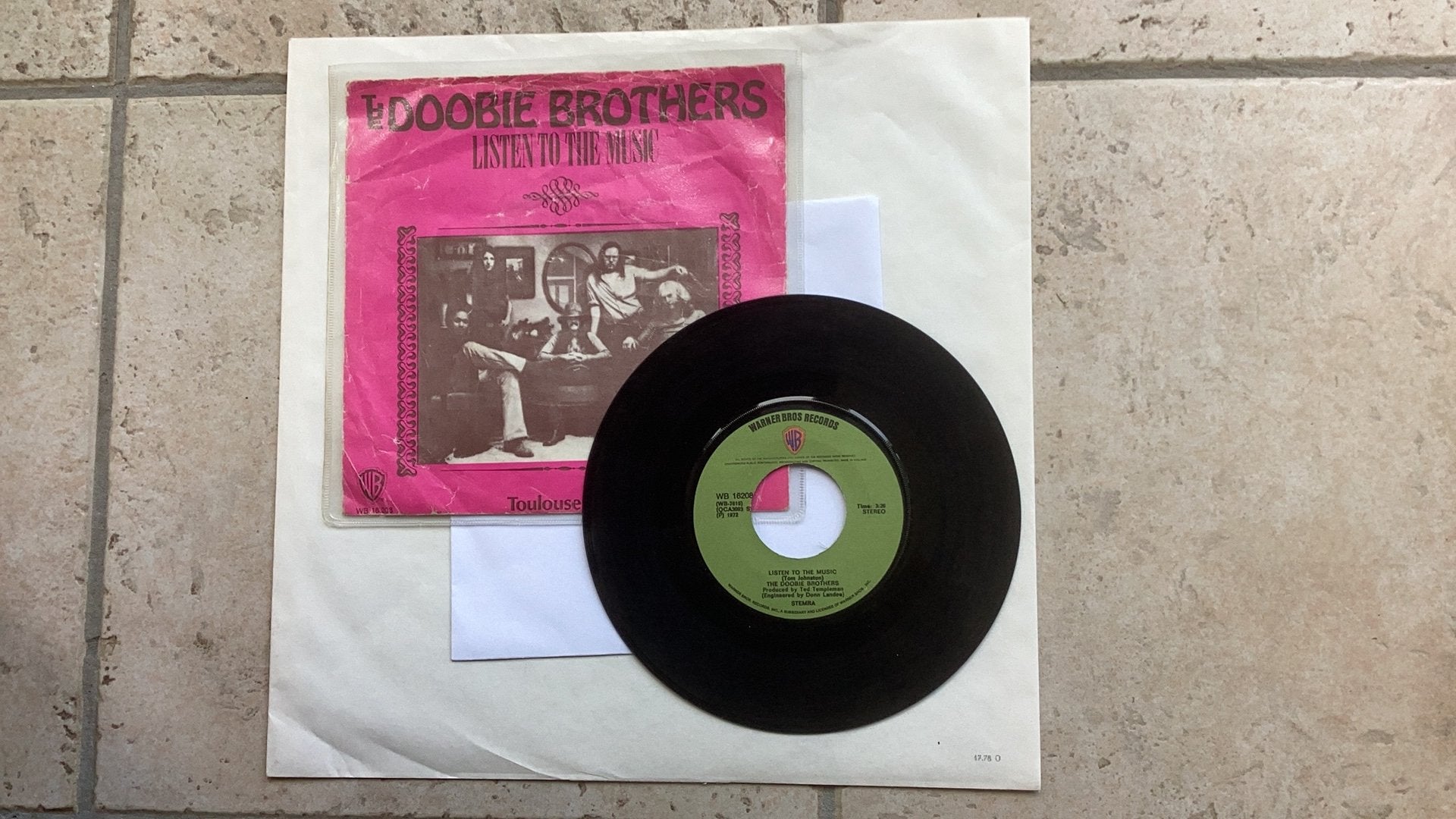 Singles Doobie Brothers - Listen to the music, Cd's en Dvd's, Gebruikt, 7 inch, Ophalen of Verzenden, Pop