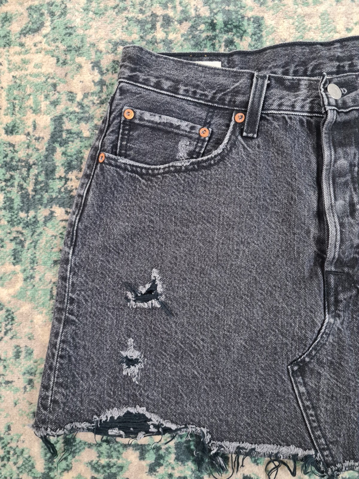 Levi's 501 W30 Dames Tulsi30 Grijs Rokje Boven de knie, Ophalen of Verzenden, Zo goed als nieuw, W30 - W32 (confectie 38/40), Grijs