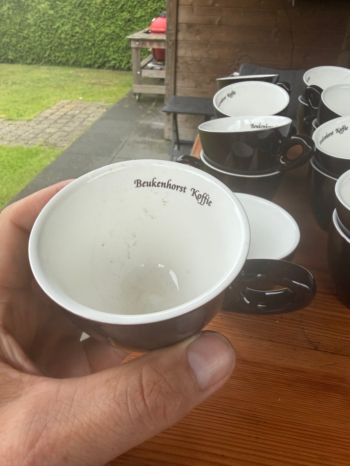 Beukenhorst Koffie 35 kopjes, Gebruikt, Overige merken, Keramiek, Ophalen of Verzenden