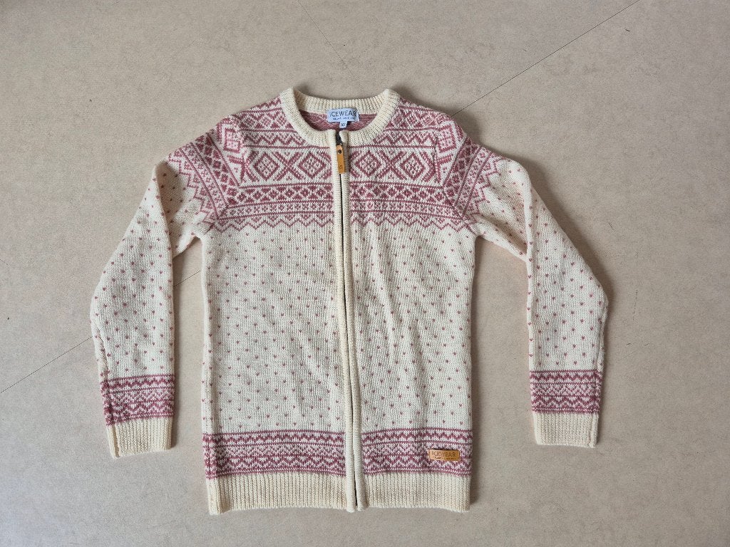 Icewear Iceland wollen vest wit roze 100% wol maat EU XS, Beige, Nieuw, Ophalen of Verzenden, Maat 34 (XS) of kleiner